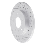 Dynamic Friction 2004-2016 Buick Lacrosse Rear Right Drilled & Slotted Geoperformance Rotor by Dynamic Friction Company 830-47042R