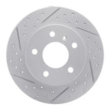 Dynamic Friction 2004-2016 Buick Lacrosse Rear Right Drilled & Slotted Geoperformance Rotor by Dynamic Friction Company 830-47042R