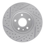 Dynamic Friction 2011-2023 Chevrolet Bolt EV Front Right Drilled & Slotted Geoperformance Rotor by Dynamic Friction Company 830-47043R