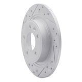 Dynamic Friction 2011-2019 Buick Verano Rear Left Drilled & Slotted Geoperformance Rotor by Dynamic Friction Company 830-47044L