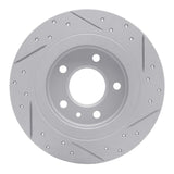 Dynamic Friction 2011-2019 Buick Verano Rear Left Drilled & Slotted Geoperformance Rotor by Dynamic Friction Company 830-47044L