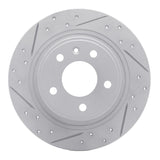 Dynamic Friction 2011-2019 Buick Verano Rear Left Drilled & Slotted Geoperformance Rotor by Dynamic Friction Company 830-47044L