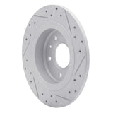 Dynamic Friction 2011-2019 Buick Verano Rear Left Drilled & Slotted Geoperformance Rotor by Dynamic Friction Company 830-47044L