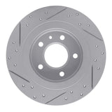 Dynamic Friction 2011-2019 Buick Cascada Rear Right Drilled & Slotted Geoperformance Rotor by Dynamic Friction Company 830-47044R
