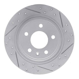 Dynamic Friction 2011-2019 Buick Cascada Rear Right Drilled & Slotted Geoperformance Rotor by Dynamic Friction Company 830-47044R