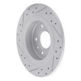 Dynamic Friction 2011-2019 Buick Cascada Rear Right Drilled & Slotted Geoperformance Rotor by Dynamic Friction Company 830-47044R