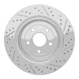 Dynamic Friction 2014-2019 Chevrolet Corvette Rear Left Drilled & Slotted Geoperformance Rotor by Dynamic Friction Company 830-47047L