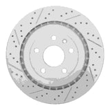 Dynamic Friction 2014-2019 Chevrolet Corvette Rear Left Drilled & Slotted Geoperformance Rotor by Dynamic Friction Company 830-47047L