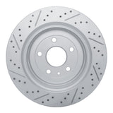 Dynamic Friction 2014-2019 Chevrolet Corvette Rear Right Drilled & Slotted Geoperformance Rotor by Dynamic Friction Company 830-47047R