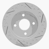 Dynamic Friction 2014-2016 Chevrolet Spark EV Rear Left Drilled & Slotted Geoperformance Rotor by Dynamic Friction Company 830-47048L