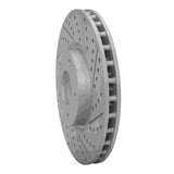 Dynamic Friction 2014-2019 Chevrolet Corvette Front Right Drilled & Slotted Geoperformance Rotor by Dynamic Friction Company 830-47050R