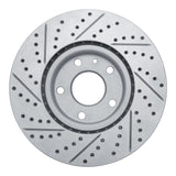 Dynamic Friction 2014-2019 Chevrolet Corvette Front Right Drilled & Slotted Geoperformance Rotor by Dynamic Friction Company 830-47050R