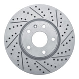 Dynamic Friction 2014-2019 Chevrolet Corvette Front Right Drilled & Slotted Geoperformance Rotor by Dynamic Friction Company 830-47050R