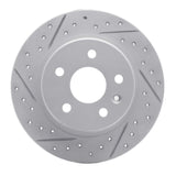 Dynamic Friction 2016-2023 Chevrolet Bolt EV Rear Left Drilled & Slotted Geoperformance Rotor by Dynamic Friction Company 830-47052L