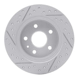 Dynamic Friction 2016-2023 Chevrolet Bolt Euv Rear Right Drilled & Slotted Geoperformance Rotor by Dynamic Friction Company 830-47052R