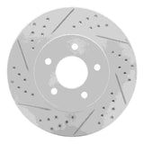 Dynamic Friction 2002-2007 Chevrolet Equinox Front Left Drilled & Slotted Geoperformance Rotor by Dynamic Friction Company 830-47063L