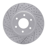 Dynamic Friction 2006-2009 Chevrolet Trailblazer Front Left Drilled & Slotted Geoperformance Rotor by Dynamic Friction Company 830-47069L