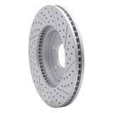 Dynamic Friction 2006-2009 Chevrolet Trailblazer Front Left Drilled & Slotted Geoperformance Rotor by Dynamic Friction Company 830-47069L