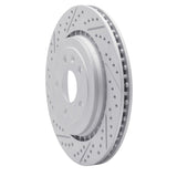 Dynamic Friction 2006-2009 Chevrolet Trailblazer Front Right Drilled & Slotted Geoperformance Rotor by Dynamic Friction Company 830-47069R