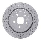 Dynamic Friction 2006-2009 Chevrolet Trailblazer Front Right Drilled & Slotted Geoperformance Rotor by Dynamic Friction Company 830-47069R