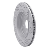 Dynamic Friction 2006-2009 Chevrolet Trailblazer Front Right Drilled & Slotted Geoperformance Rotor by Dynamic Friction Company 830-47069R