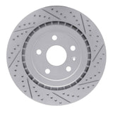 Dynamic Friction 2016-2024 Cadillac ATS Rear Right Drilled & Slotted Geoperformance Rotor by Dynamic Friction Company 830-47074R