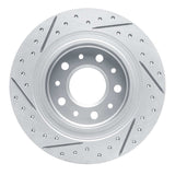 Dynamic Friction 2016-2025 Buick Regal Sportback Rear Right Drilled & Slotted Geoperformance Rotor by Dynamic Friction Company 830-47075R