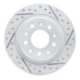 Dynamic Friction 2016-2025 Buick Regal Sportback Rear Right Drilled & Slotted Geoperformance Rotor by Dynamic Friction Company 830-47075R
