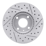 Dynamic Friction 2016-2022 Chevrolet Spark (USA/Canada) Front Left Drilled & Slotted Geoperformance Rotor by Dynamic Friction Company 830-47076L
