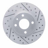 Dynamic Friction 2016-2022 Chevrolet Spark (USA/Canada) Front Right Drilled & Slotted Geoperformance Rotor by Dynamic Friction Company 830-47076R