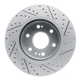 Dynamic Friction 2019-2026 Cadillac Vistiq Front Left Drilled & Slotted Geoperformance Rotor by Dynamic Friction Company 830-47080L