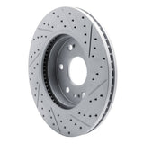 Dynamic Friction 2019-2026 Cadillac Vistiq Front Left Drilled & Slotted Geoperformance Rotor by Dynamic Friction Company 830-47080L