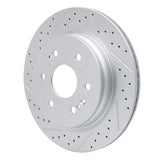 Dynamic Friction 2019-2026 Cadillac Escalade Rear Left Drilled & Slotted Geoperformance Rotor by Dynamic Friction Company 830-47081L