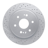 Dynamic Friction 2019-2026 Cadillac Escalade Rear Left Drilled & Slotted Geoperformance Rotor by Dynamic Friction Company 830-47081L