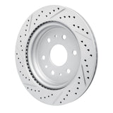 Dynamic Friction 2019-2026 Cadillac Escalade Rear Right Drilled & Slotted Geoperformance Rotor by Dynamic Friction Company 830-47081R