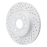 Dynamic Friction 2017-2026 Buick Enclave Rear Left Drilled & Slotted Geoperformance Rotor by Dynamic Friction Company 830-48000L