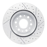 Dynamic Friction 2017-2026 Buick Enclave Rear Left Drilled & Slotted Geoperformance Rotor by Dynamic Friction Company 830-48000L