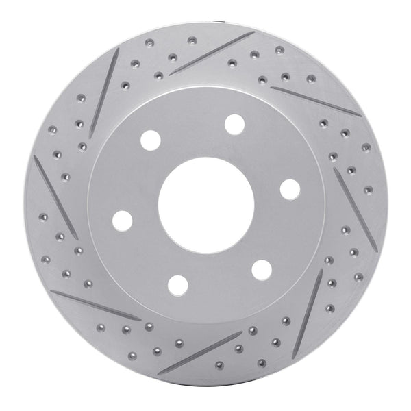 Cascadia Rotor Dynamic Friction 1999-2008 Cadillac Escalade ESV Front Left Drilled ...