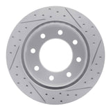 R1 Concepts 1999-2025 Chevrolet Suburban 2500 Rear Left Drilled & Slotted Geoperformance Rotor by R1 Concepts 830-48039L