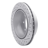 R1 Concepts 1999-2025 Chevrolet Silverado 1500 HD Classic Rear Right Drilled & Slotted Geoperformance Rotor by R1 Concepts 830-48039R