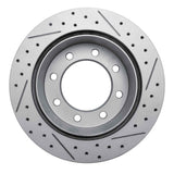 R1 Concepts 1999-2020 Chevrolet Silverado 3500 HD Rear Left Drilled & Slotted Geoperformance Rotor by R1 Concepts 830-48040L