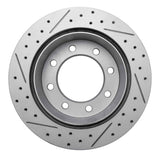 R1 Concepts 1999-2020 Chevrolet Silverado 1500 HD Rear Right Drilled & Slotted Geoperformance Rotor by R1 Concepts 830-48040R