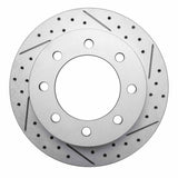 R1 Concepts 1999-2020 Chevrolet Silverado 1500 HD Rear Right Drilled & Slotted Geoperformance Rotor by R1 Concepts 830-48040R