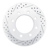 R1 Concepts 2001-2010 Chevrolet Silverado 3500 HD Rear Left Drilled & Slotted Geoperformance Rotor by R1 Concepts 830-48043L