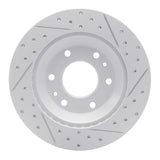 Dynamic Friction 2002-2005 Buick Rainier Front Left Drilled & Slotted Geoperformance Rotor by Dynamic Friction Company 830-48044L