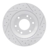 Dynamic Friction 2002-2005 Buick Rainier Front Right Drilled & Slotted Geoperformance Rotor by Dynamic Friction Company 830-48044R