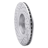 Dynamic Friction 2002-2009 Buick Rainier Front Right Drilled & Slotted Geoperformance Rotor by Dynamic Friction Company 830-48046R