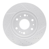 Dynamic Friction 2005-2020 Cadillac Escalade EXT Front Left Drilled & Slotted Geoperformance Rotor by Dynamic Friction Company 830-48050L