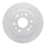 Dynamic Friction 2005-2020 Cadillac Escalade EXT Front Left Drilled & Slotted Geoperformance Rotor by Dynamic Friction Company 830-48050L