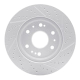 Dynamic Friction 2005-2020 Cadillac Escalade EXT Front Right Drilled & Slotted Geoperformance Rotor by Dynamic Friction Company 830-48050R